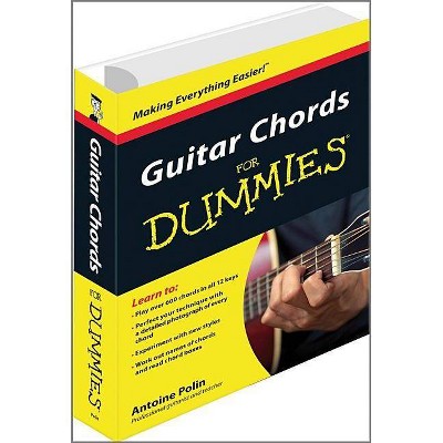 Guitar Chords for Dummies - (For Dummies) by  Antoine Polin (Spiral Bound)