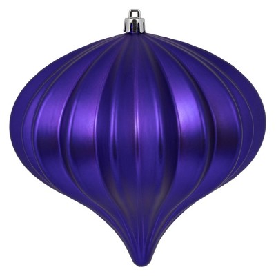 3ct Vickerman 5.7" Matte Onion Ornament, UV Coated Ornament Set Purple