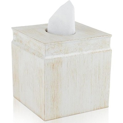 Creative Scents Rustic Luxe Tissue Box Cover Square : Target