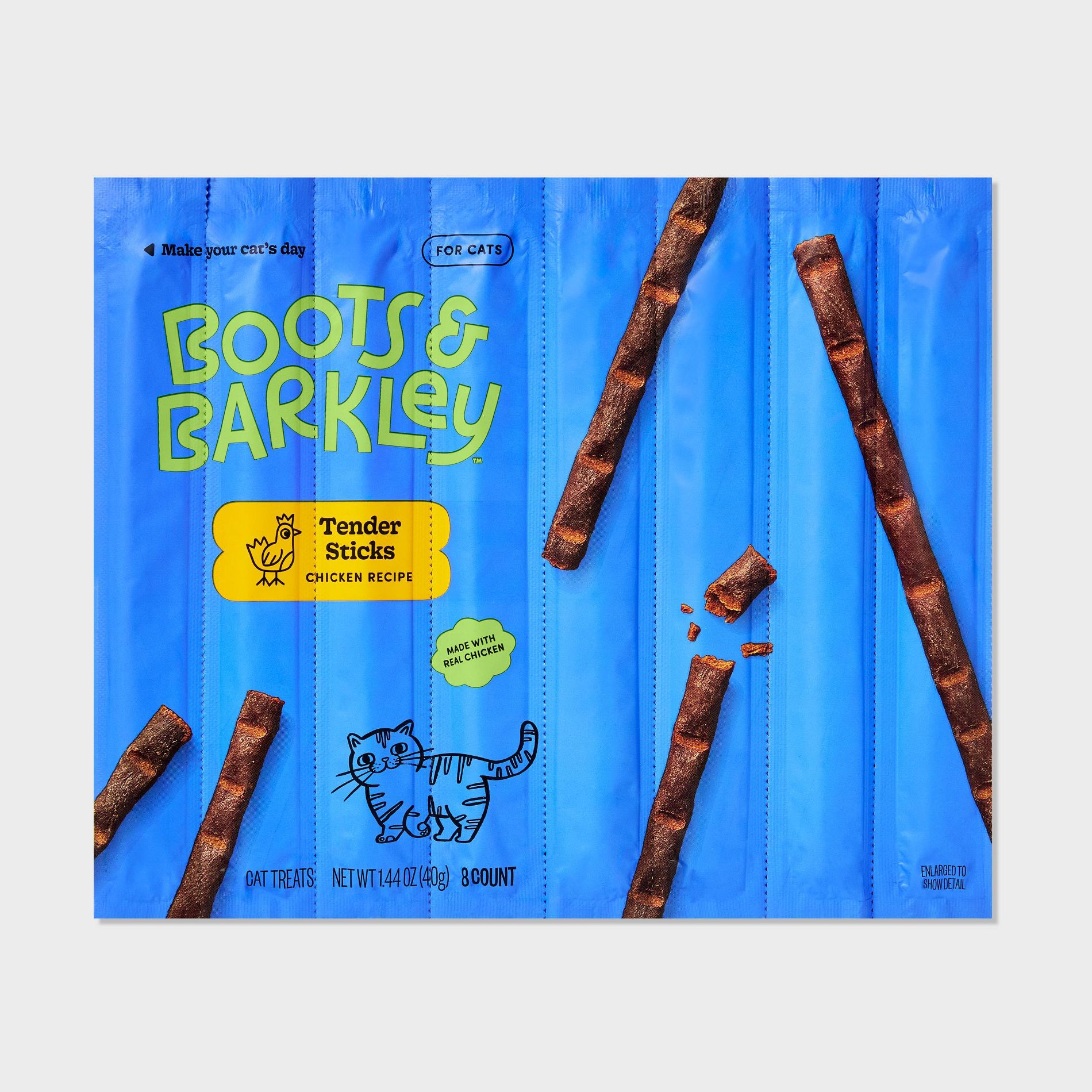 Tender Sticks Chicken Recipe Cat Treats - Boots & Barkley™ 1.44oz/8ct