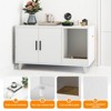 Aortzio 33.5"W 2-in-1 Side Table&Hidden Cat Litter Furniture with Scratching Mat,No Litter Box - 3 of 4