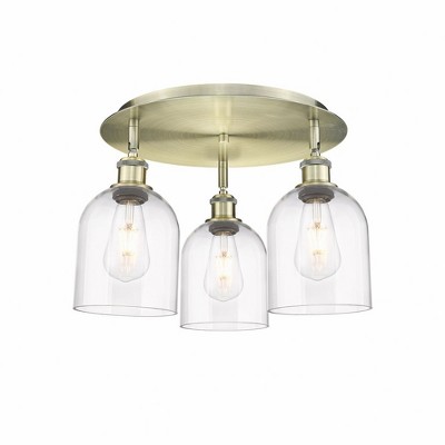 Bella - 3 Light Flush Mount In Industrial Style-10.5 Inches Tall and 17.25 Inches Wide