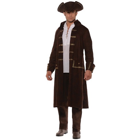 Onafhankelijkheid zoom gebruiker Halloween Express Men's Pirate Coat Set Costume - Size Xx Large - Black :  Target