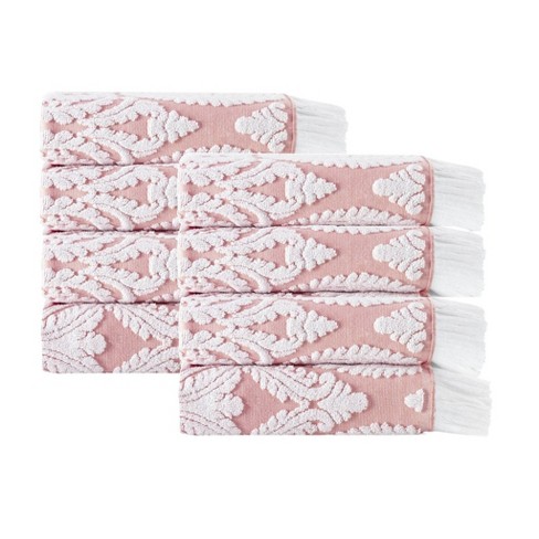 16pc Vague Turkish Cotton Bath Towel Set Beige - Enchante Home : Target