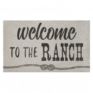 Stupell Industries Welcome To Ranch Entry Printed Outdoor Imitation Sisal Door Mat, design by CAD Designs - 1 of 4