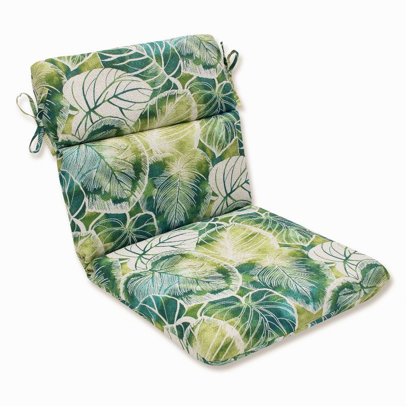 Key Cove Lagoon Outdoor One Piece Seat And Back Cushion - Green - Pillow Perfect, 1 of 5