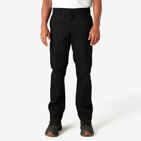 Dickies Slim Fit Cargo Pants, Black (BK), 28X32