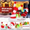 Resenkos 7-Ft Outdoor Christmas Inflatable Santa with Slingshot - Multi-Color White - 2 of 4