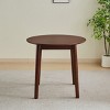 GlasFlength Dining Tables Modern Round Solid Wood Table Simple Elegant Design for Small Spaces and Kitchens, Brown, 31.5"*31.5"*29" - 2 of 4