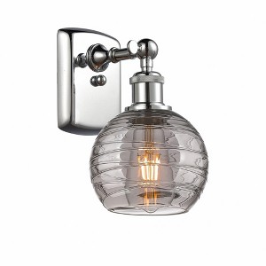 Athens Deco Swirl - 1 Light Wall Sconce In Industrial Style-11 Inches Tall and 6 Inches Wide - 1 of 1