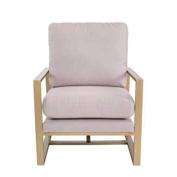Hazel Accent Chair Blush Pink - Adore Decor