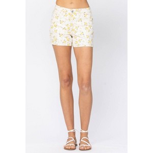 Women's Floral Shorts - Judy Blue - 1 of 4