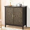 Jojoka Farmhouse Buffet Sideboard Cabinet with Storage,32inch Modern Coffee Bar Cabinet with Adjustable Shelves,Black - 4 of 4