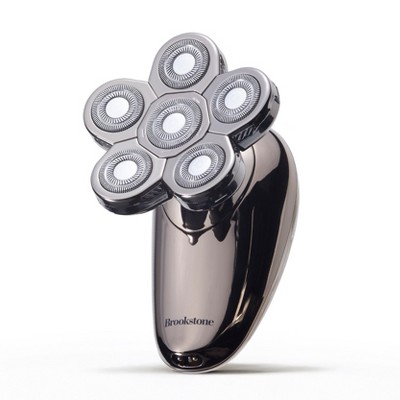 Brookstone 6-Head Flex Shaver - Pivoting Heads, Smooth Close Shave, Rechargeable