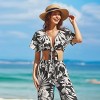 Women's Tropical Open Front Cover-Up Top - Cupshe - image 3 of 4