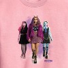 Girls' - Monster High - Clawdeen, Draculaura, Frankie Graphic Long Sleeve Fleece Sweatshirt - 2 of 4