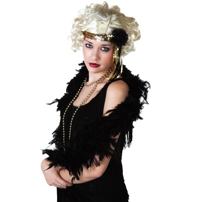 Forum Novelties Pink & Black Flapper Roaring 20's Adult Costume Boa : Target