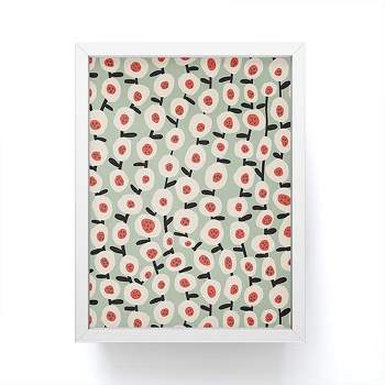 Alisa Galitsyna Dots And Flowers Framed Mini Art Print - Society6