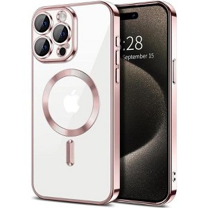 Entronix [Magnetic] Case Compatible with iPhone 14 Pro Max - [Clear Back] Luxury Glossy Cover - 1 of 4
