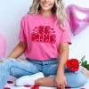 Simply Sage Market Women's Be Mine Bubble Short Sleeve Garment Dyed Tee - 2 of 4