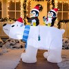 Joyfy 6.5 FT Christmas Inflatable Decoration, Polar Bear with Penguin Blow Up Lighted Inflatable for Christmas Indoor Outdoor Yard Garden Winter Decor - 4 of 4