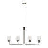 Storied Home Holden - Metal and Glass 4-Light Linear Chandelier - 3 of 4