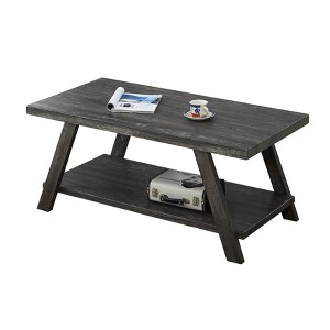 NicBex Modern Rectangle Wood Coffee Table Set of 3 with Open Storage Shelf for Living Room and Bedroom - 1 of 4