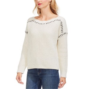 Vince Camuto Womens Contrast Stitching Pullover Sweater - 1 of 1