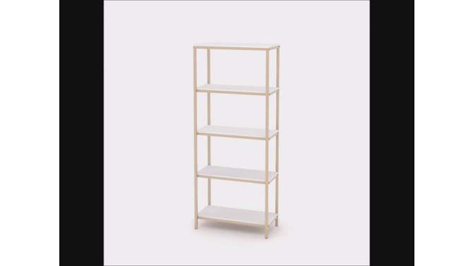 57" North Avenue 4 Shelf Vertical Bookcase - Sauder, 5 of 8, play video