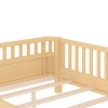 KWPZQEB Montessori Toddler Bed with Wood Slats for Kids, Wood Platform Bed with Safety Guardrails & and Detachable Fence - 4 of 4
