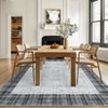 Extra Large Washable Plaid Rug 10x13 Ft Modern Bordered Rug Non-Slip, Low Pile Soft Floor Carpet for Family Room, Stain & Fade Resistant‌ Carpet - 3 of 4