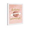 15" x 21" Future Scientist Blush Typography & Quotes Framed Art Print: Modern Decor - Wynwood Studio - 2 of 4