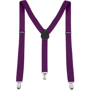Allegra K Women's Adjustable Metal Clamp Elastic Suspenders Braces - 1 of 4