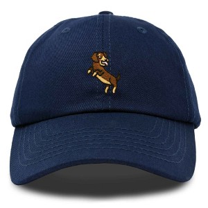 Dalix Dachshund Embroidered Cotton Dad Hat Casual Adjustable Baseball Cap for Dog Lovers Womens - 1 of 4