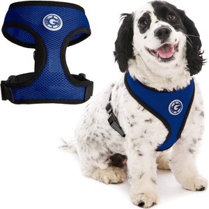 Gooby Soft Mesh Harness, Small Dog Harness with Breathable Mesh, Blue, Medium - 1 of 1