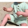 Gender Neutral Boy's Camborne Henley Romper - ME & HENRY - 2 of 3