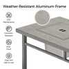 Heynemo Aluminum Propane Fire Pit Table, 4.5 Gallons Ice Bucket, and Lava Rocks, 3-in-1 Coffee Table for Outdoor Patio - 4 of 4