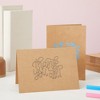 Best Paper Greetings 50 Pack Blank A7 Kraft Paper Cards and Envelopes, All Occasion 5x7 Note Cards for Invitations, Open When Letters - 2 of 4