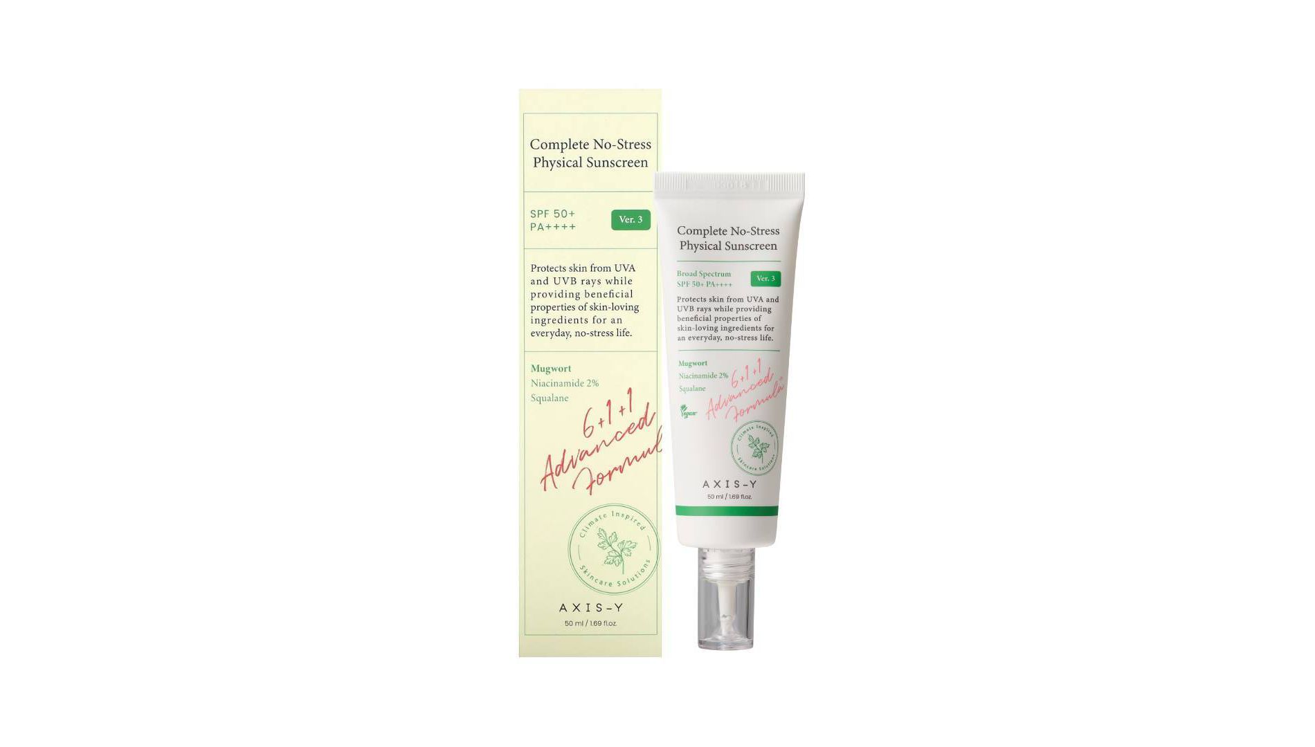 AXIS-Y Complete No-Stress Physical Sunscreen V.3 - SPF 50 - 1.69 fl oz