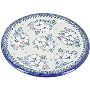 Blue Rose Polish Pottery T03 Galia Dinner Plate - 1 of 2