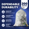 Plasticplace 13 Gallon Extra Tall Drawstring Trash Bags, Clear (200 Count) - 4 of 4