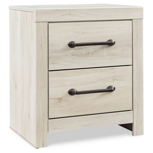 Cambeck Nightstand White - Signature Design by Ashley: Industrial Style Bedside Table with USB Ports & Storage - image 1 of 4