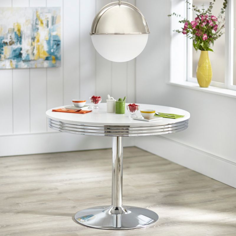 Raleigh Retro Dining Table White - Buylateral, 3 of 9