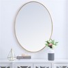 Elegant Lighting Metal frame oval mirror 40 inch in Brass - 2 of 4