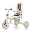 FONTOI 7 in 1 Baby Tricycle Toddler Strollers Baby Shower Gift Party Parent Removable Adjustable Push Rod Toddler Push Bike, Green, 28.2"*13.6"*8.1" - 2 of 4
