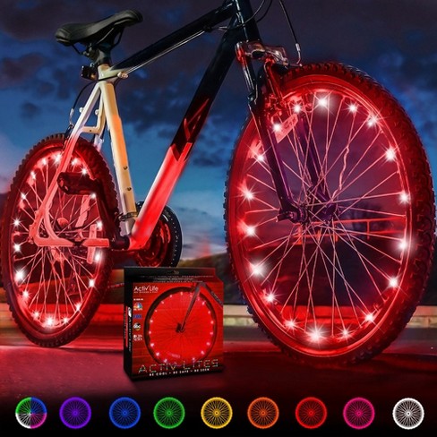 Activ Life Bike Wheel Lights 2 Tire Red Top Birth Day Gifts for Women Summer 2024 Best Spring Break Essentials