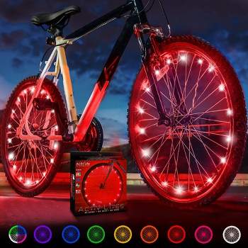 Activ Life 2-Tire Pack LED Bike Wheel Lights with Batteries Included!100% Brighter and Visible from All Angles for Ultimate Safety