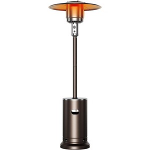 Patio Heaters, Outdoor Propane Heater with Wheels, Round Table Design, Stainless Steel Burner - 1 of 4