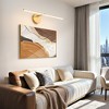 POWLIG 24" Gold Modern LED Wall Sconce - Dimmable Fixture with Adjustable 5-Color & Angle to Set the Mood for Bedroom or Hallway - 2 of 4