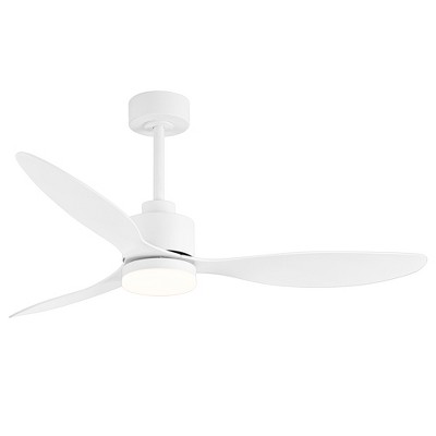 Airsurfer White 52 Inch Ceiling Fans with LED Light and Remote Control